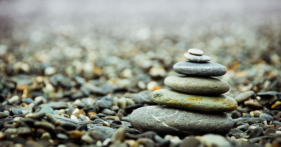 Image of zen stones stacked
